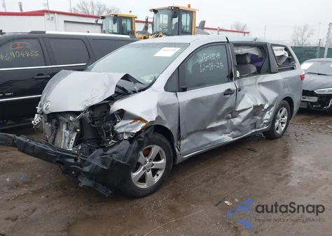 2015 Toyota Sienna L 7 Passenger from USA, damaged, VIN 5TDZK3DC7FS543889